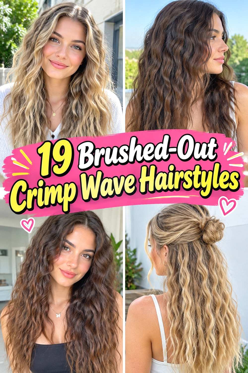 19 Brushed-Out Crimp Wave Hairstyles