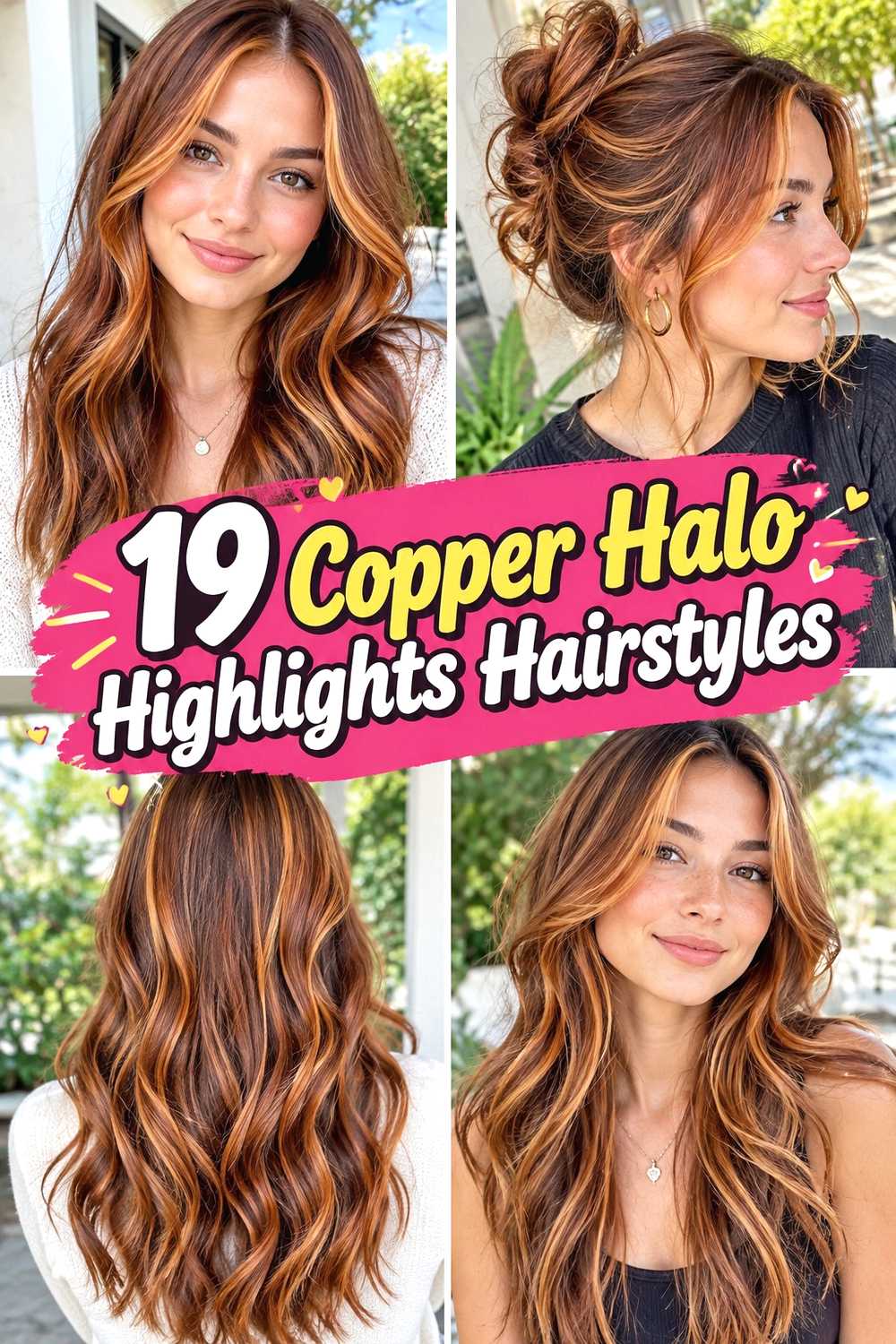 19 Copper Halo Highlights Hairstyles