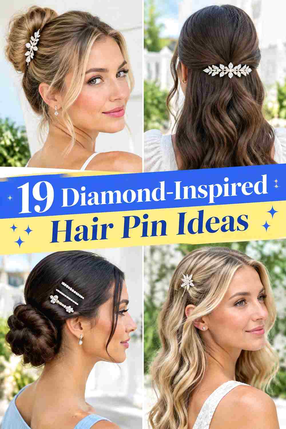 19 Diamond-Inspired Hair Pin Ideas