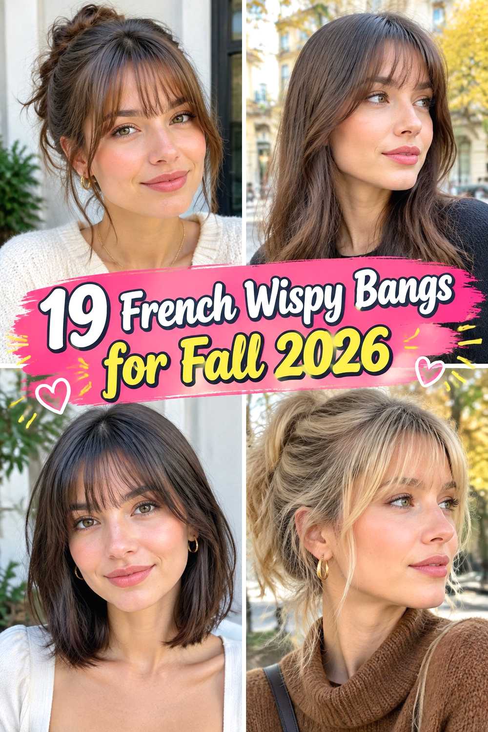 19 French Wispy Bangs for Fall 2026
