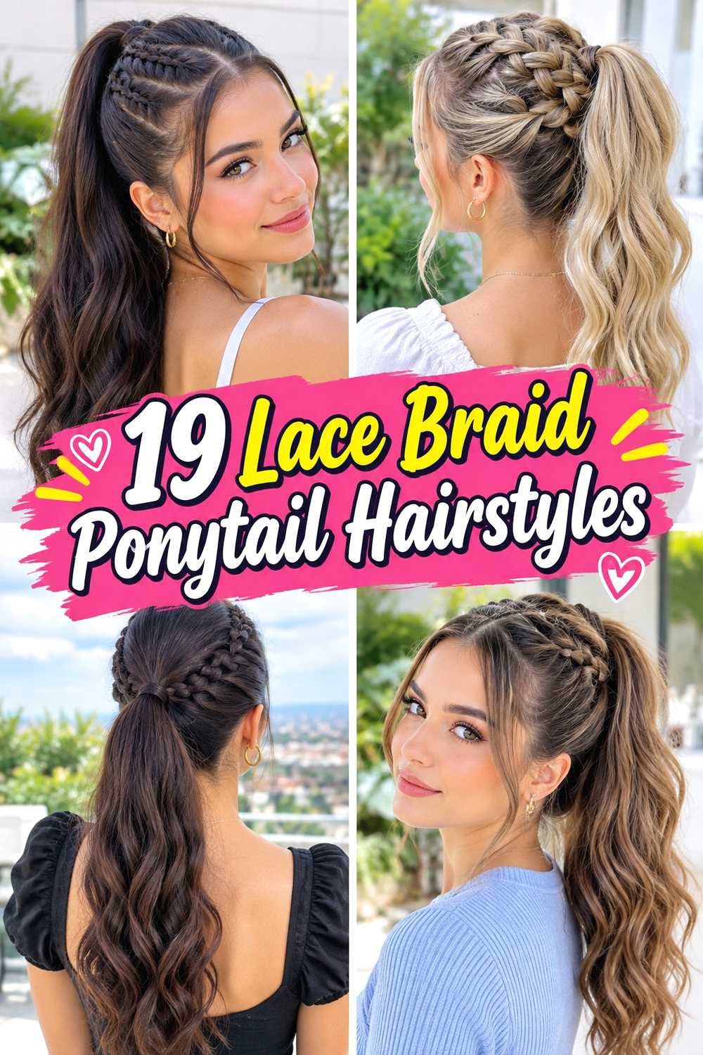 19 Lace Braid Ponytail Hairstyles