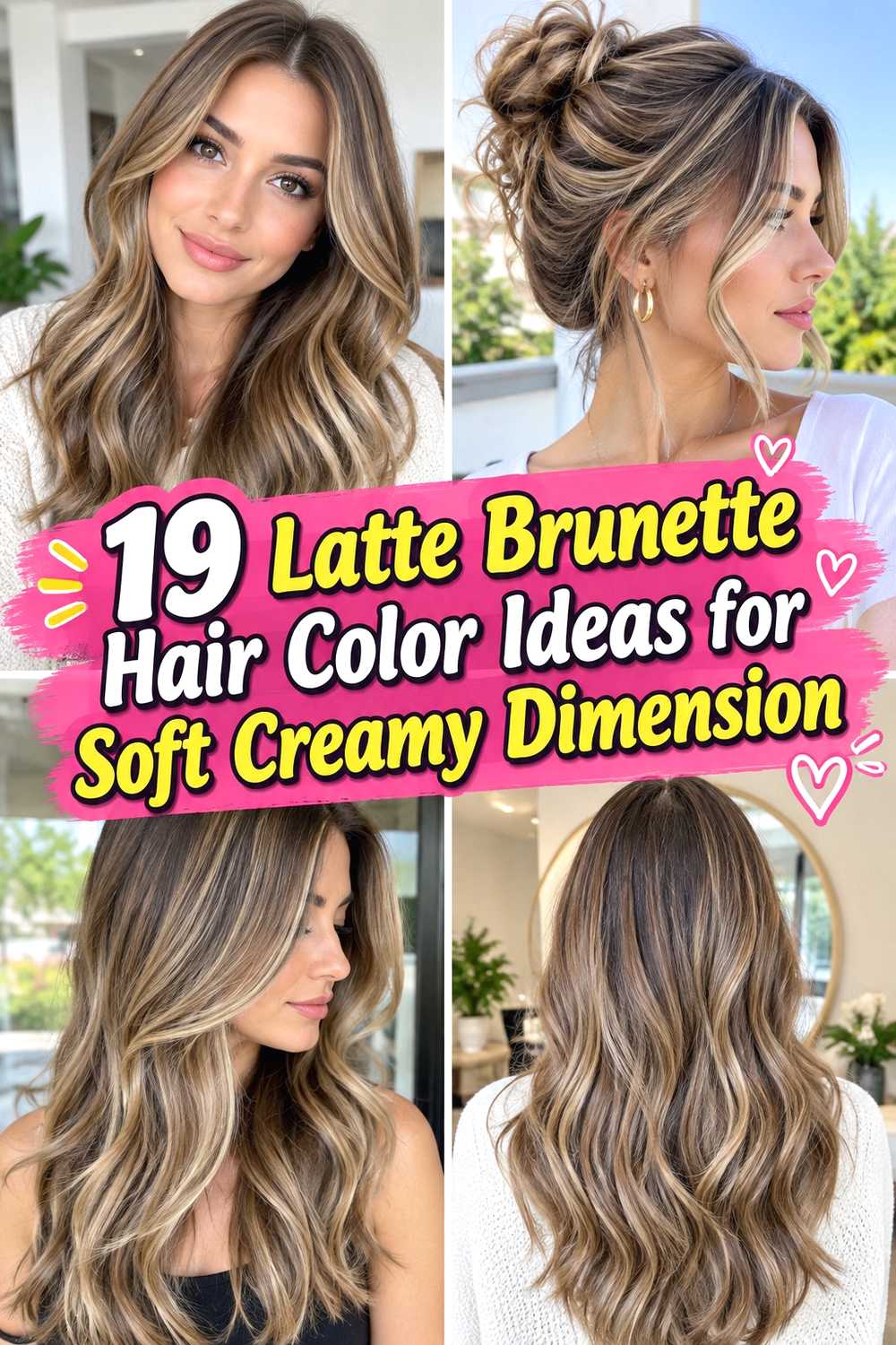 19 Latte Brunette Hair Color Ideas for Soft Creamy Dimension