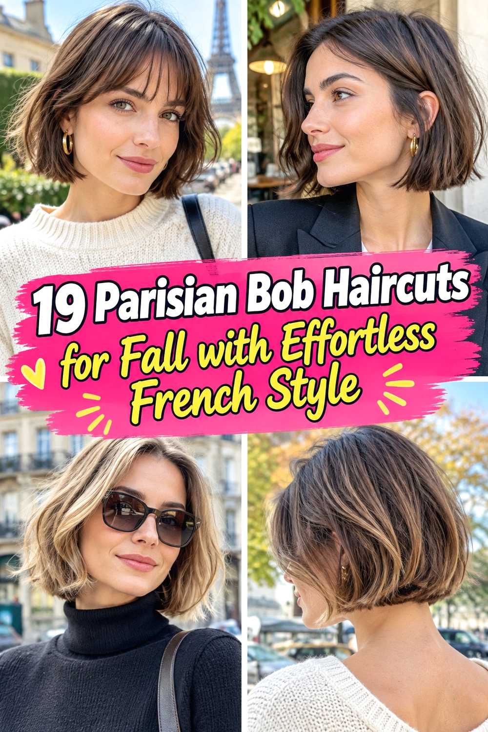 19 Parisian Bob Haircuts for Fall with Effortless French Style