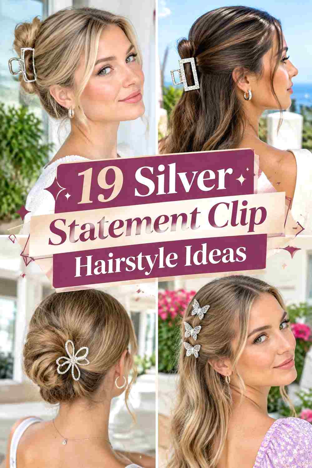 19 Silver Statement Clip Hairstyle Ideas