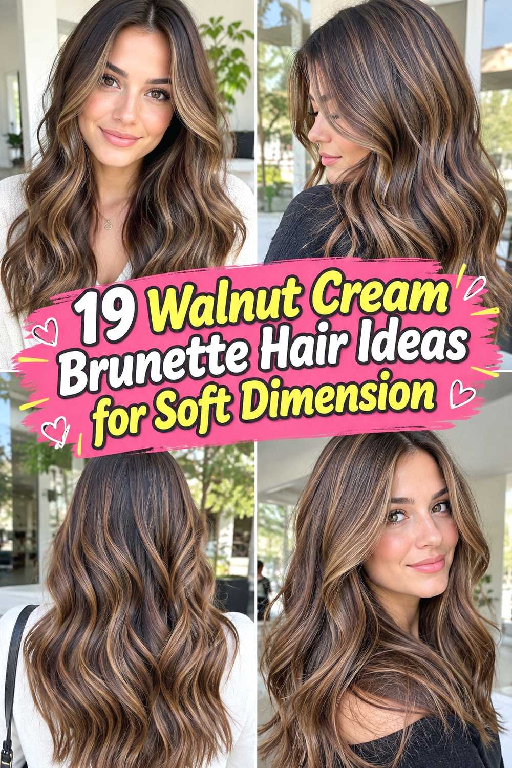 19 Walnut Cream Brunette Hair Ideas for Soft Dimension