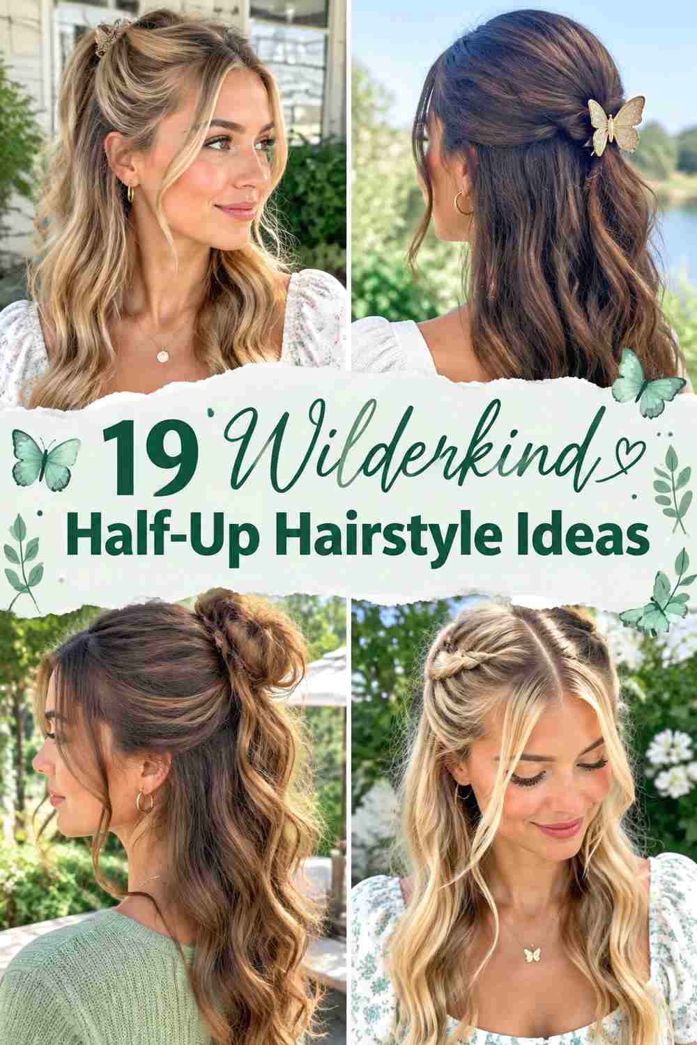 19 Wilderkind Half-Up Hairstyle Ideas