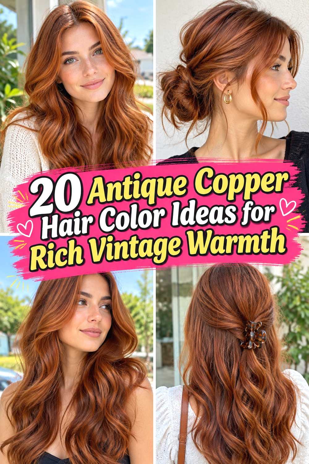 20 Antique Copper Hair Color Ideas for Rich Vintage Warmth