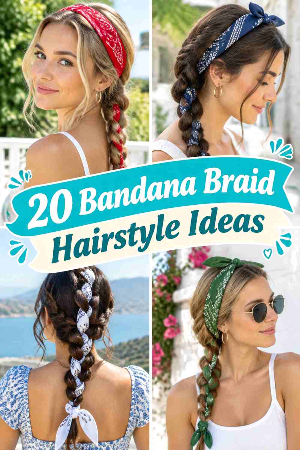 20 Bandana Braid Hairstyle Ideas