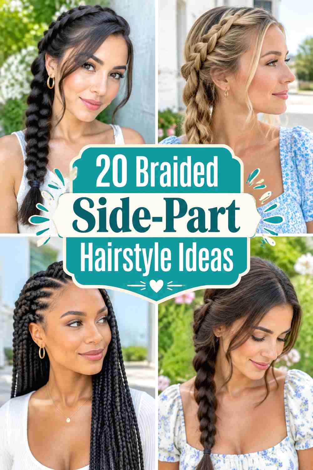 20 Braided Side-Part Hairstyle Ideas