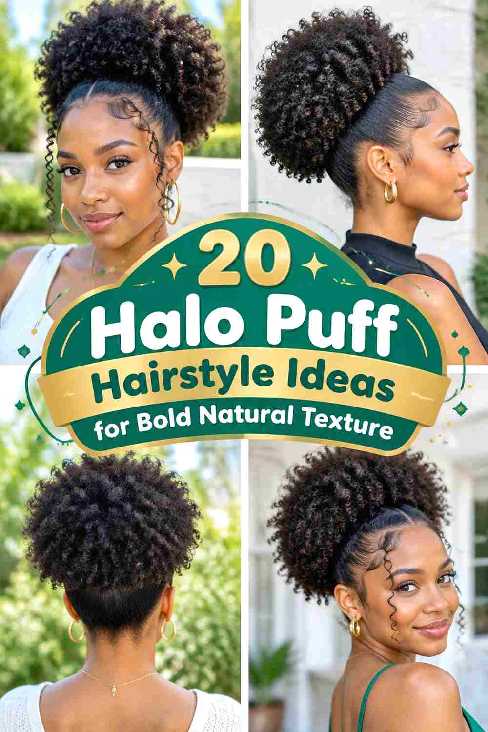 20 Halo Puff Hairstyle Ideas for Bold Natural Texture