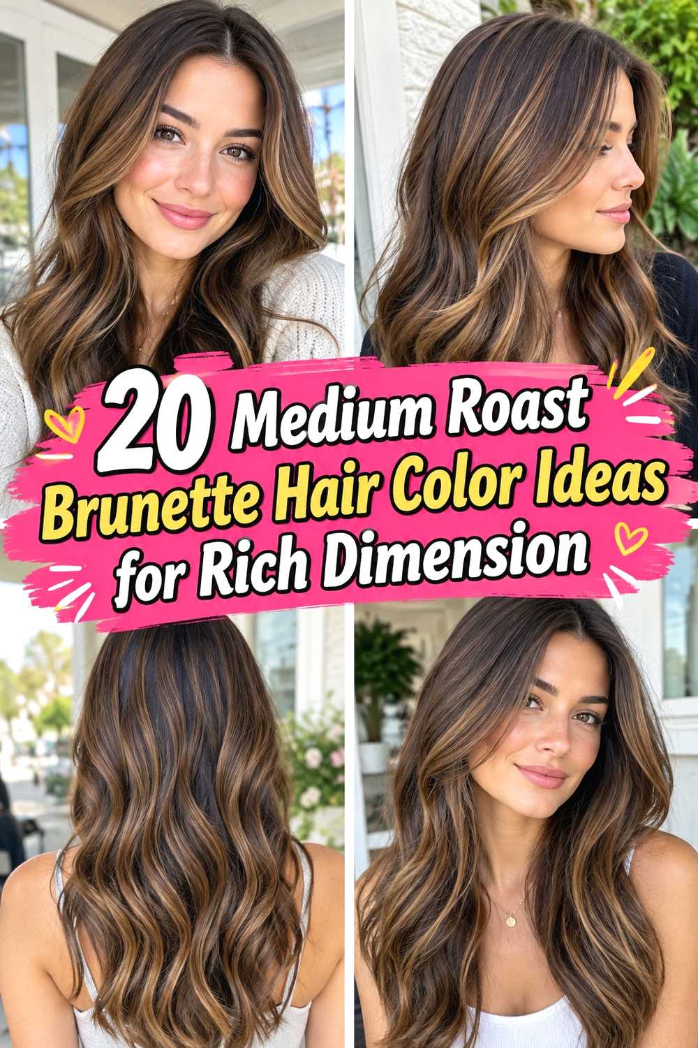 20 Medium Roast Brunette Hair Color Ideas for Rich Dimension