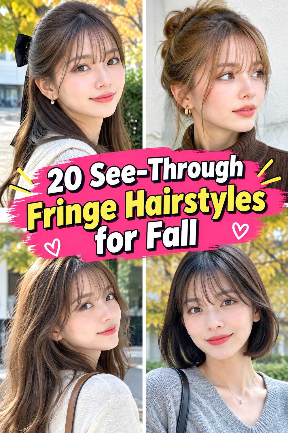 20 See-Through Fringe Hairstyles for Fall
