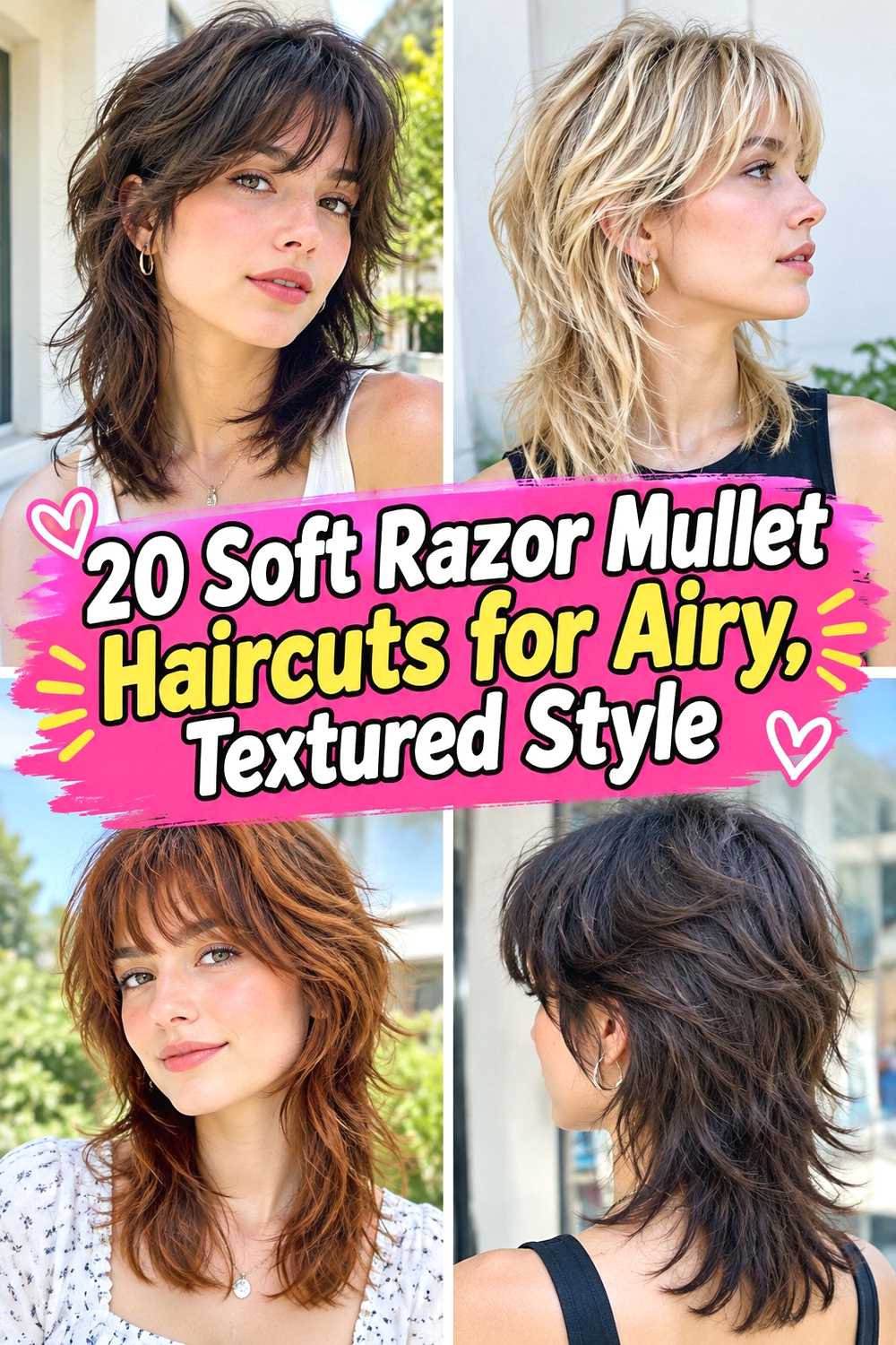 20 Soft Razor Mullet Haircuts for Airy, Textured Style