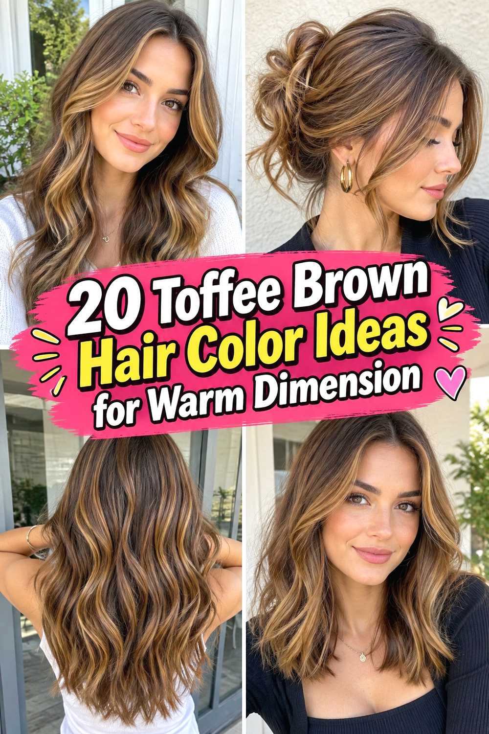 20 Toffee Brown Hair Color Ideas for Warm Dimension