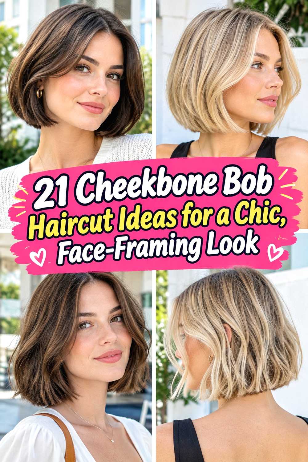 21 Cheekbone Bob Haircut Ideas for a Chic, Face-Framing Look