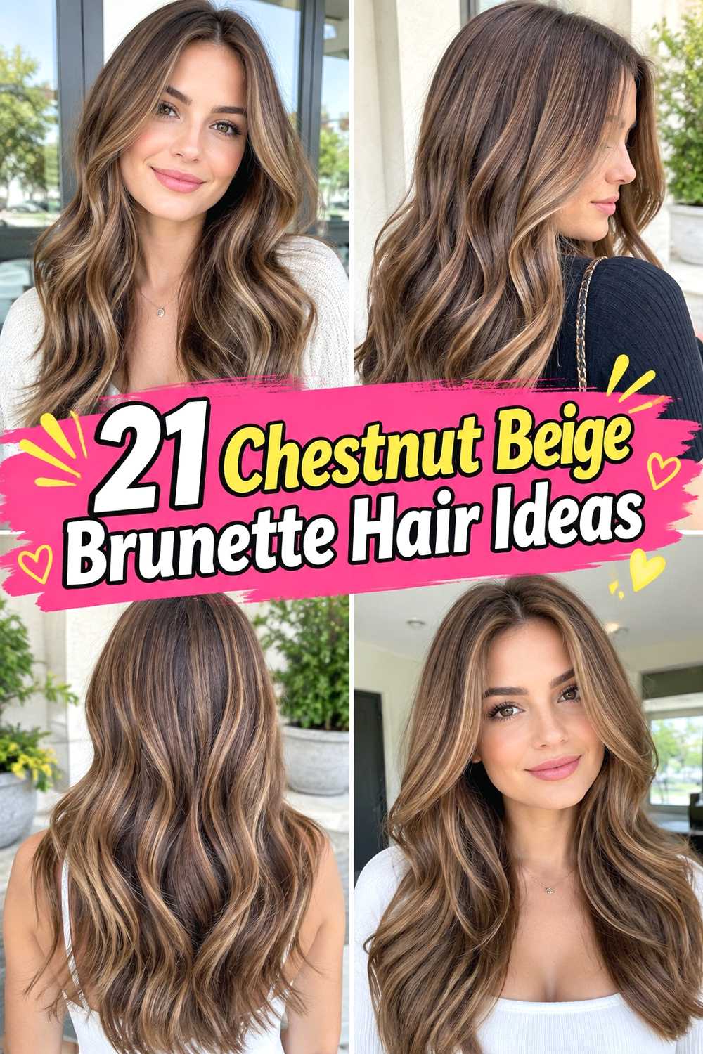 21 Chestnut Beige Brunette Hair Ideas