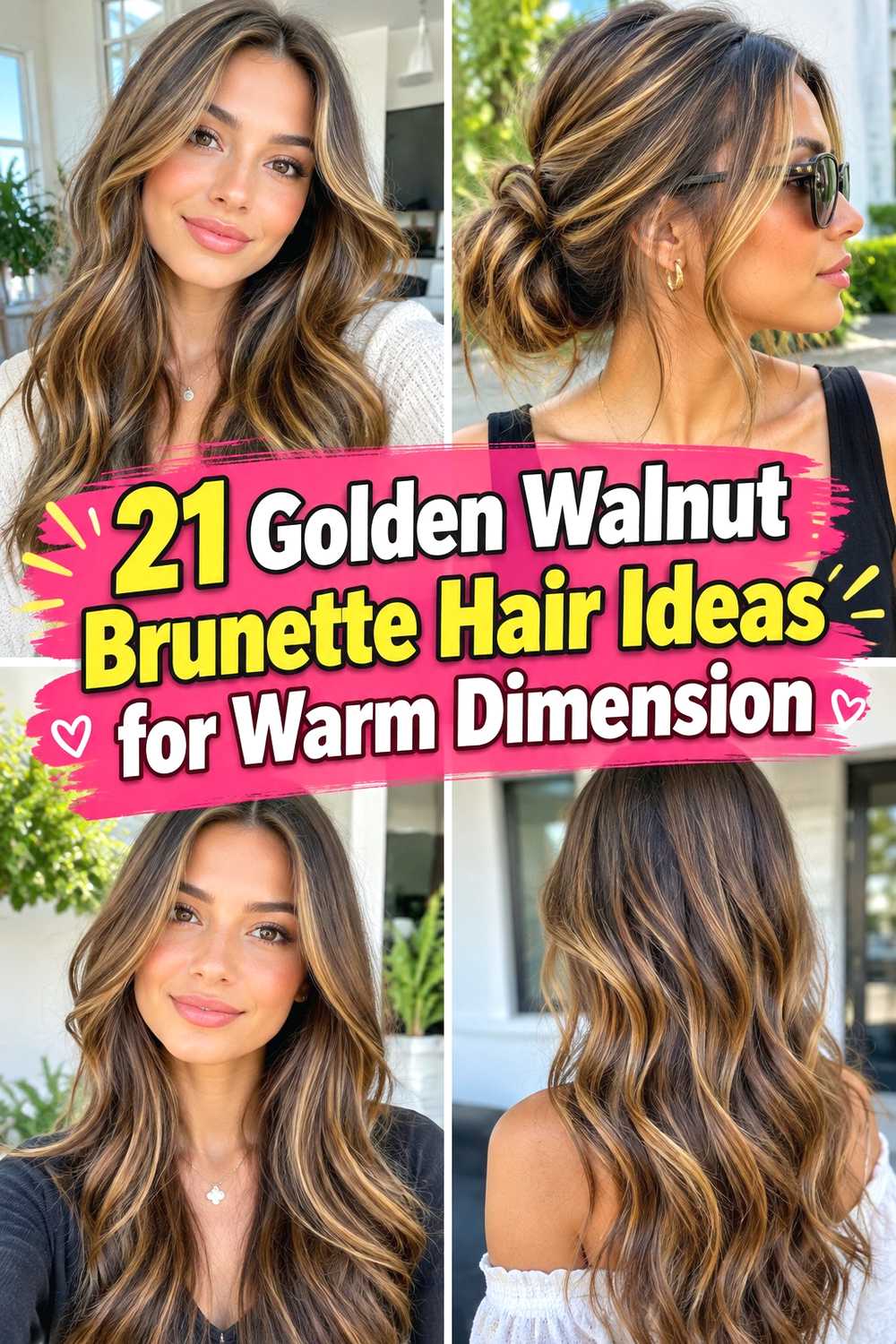 21 Golden Walnut Brunette Hair Ideas for Warm Dimension
