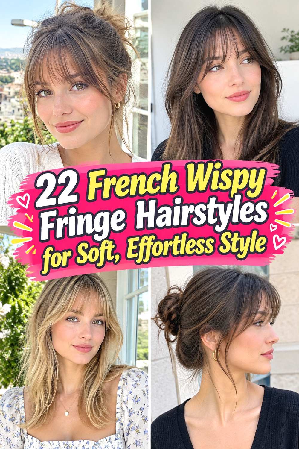 22 French Wispy Fringe Hairstyles for Soft, Effortless Style
