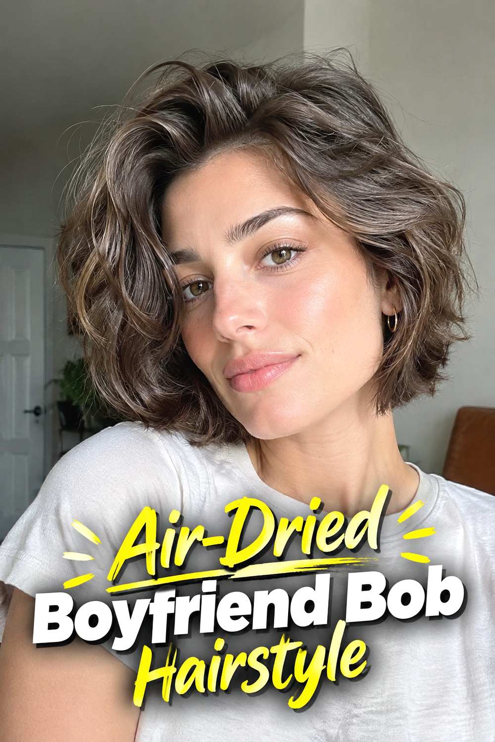 Air-Dried Boyfriend Bob Hairstyle