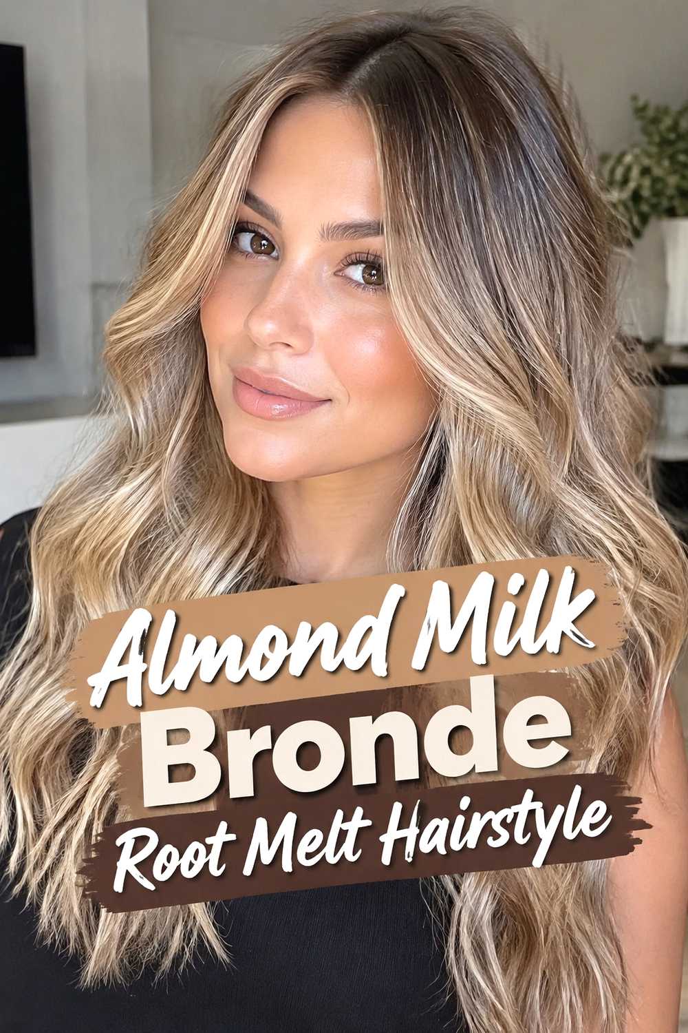 4. Almond Milk Bronde Root Melt Hairstyle