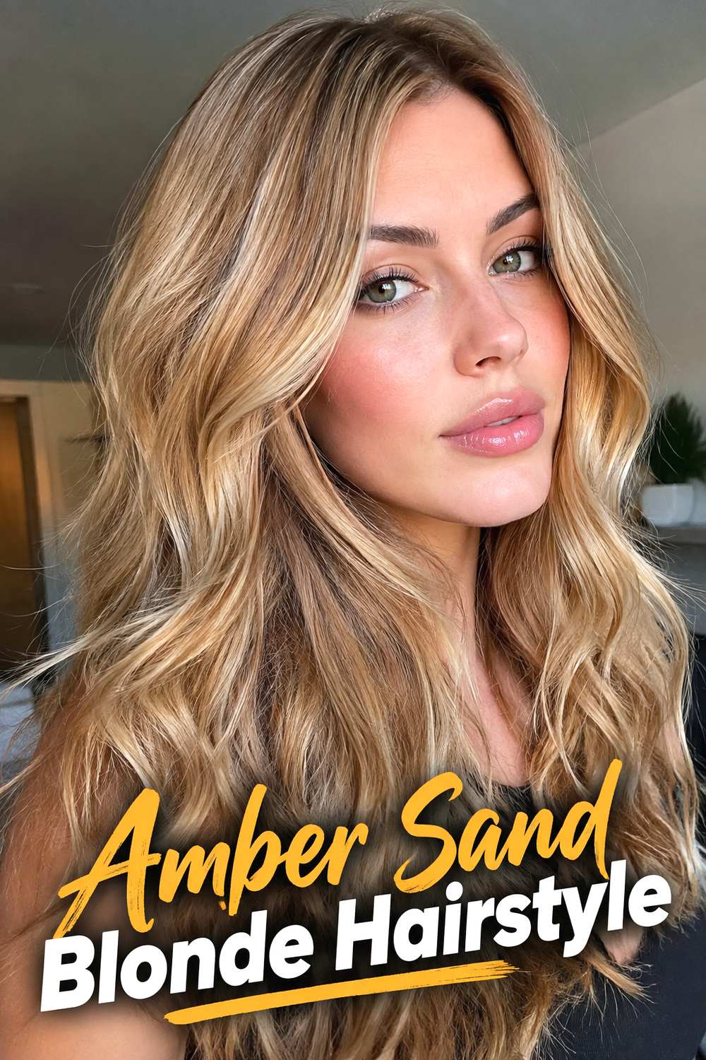 Amber Sand Blonde Hairstyle