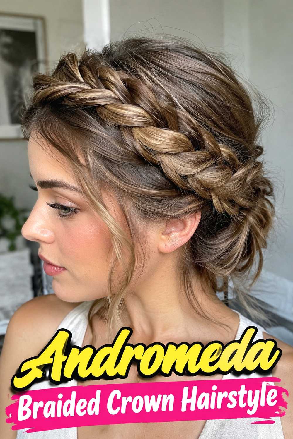4. Andromeda Braided Crown Hairstyle
