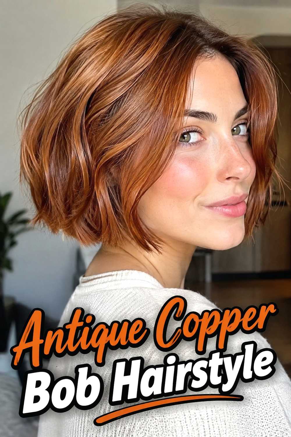 16. Antique Copper Bob Hairstyle