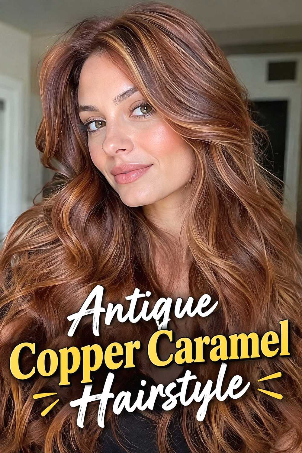 15. Antique Copper Caramel Hairstyle