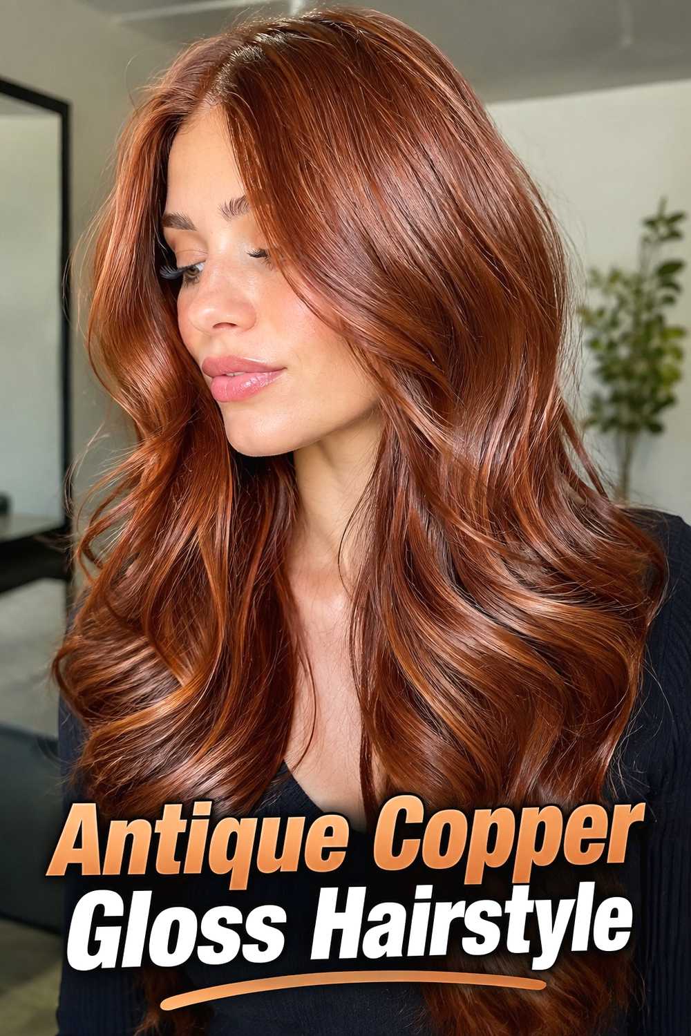 19. Antique Copper Gloss Hairstyle