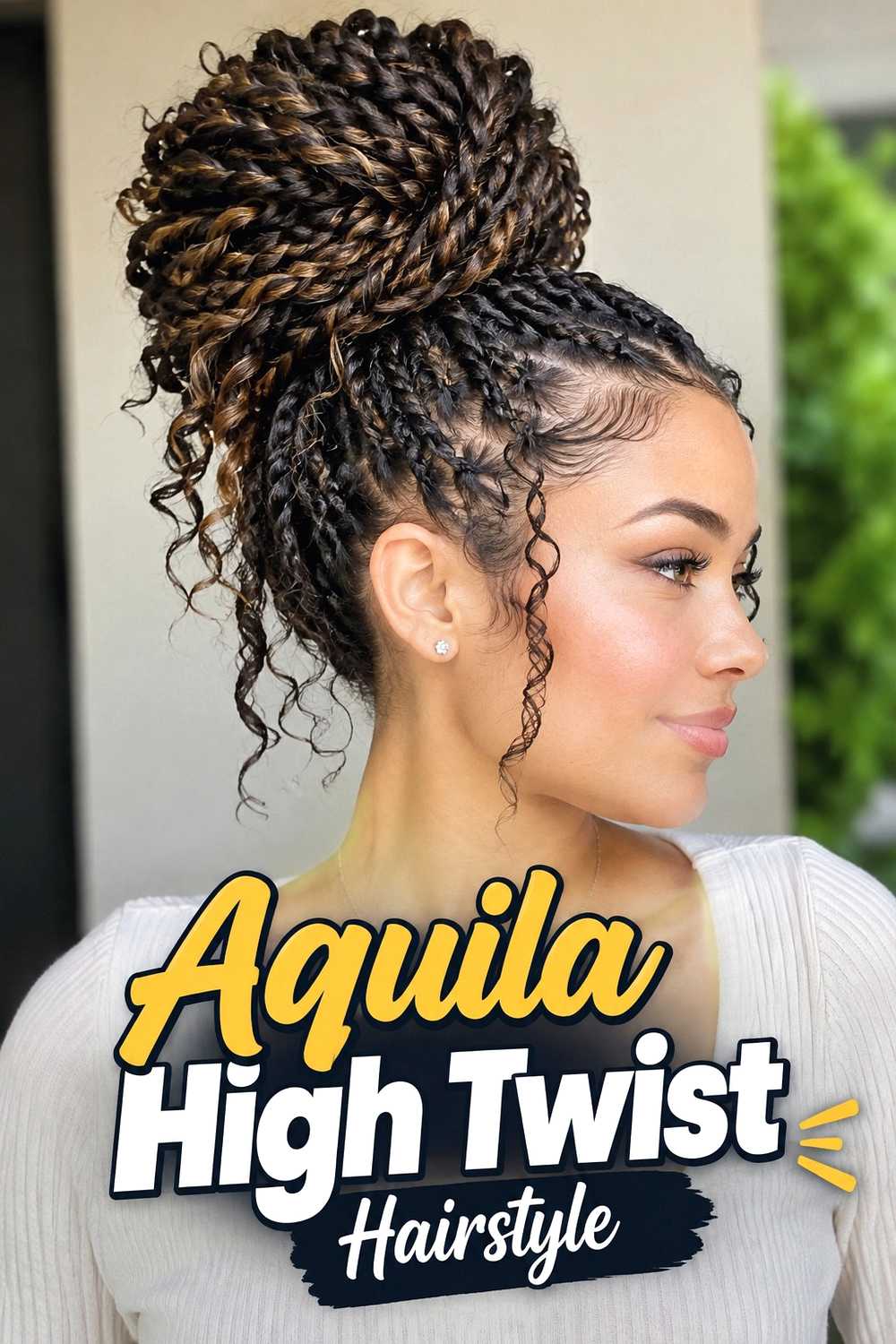 14. Aquila High Twist Hairstyle