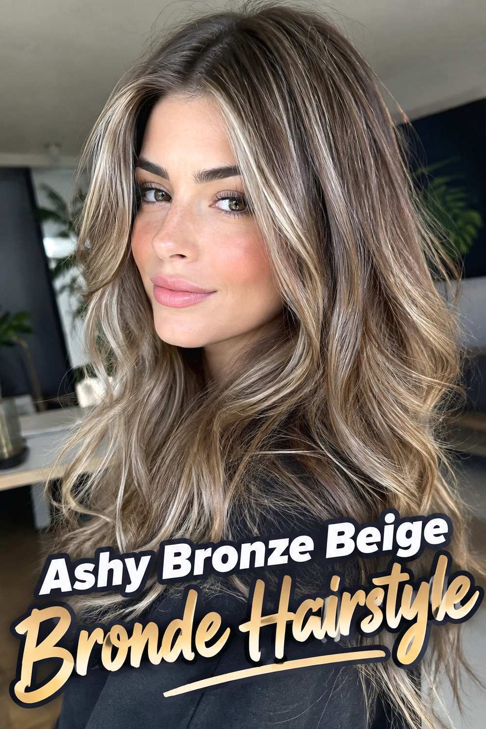 9. Ashy Bronze Beige Bronde Hairstyle