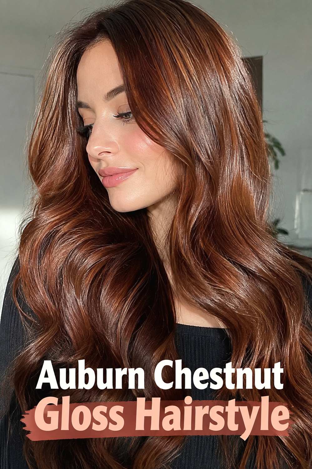 Auburn Chestnut Gloss Hairstyle