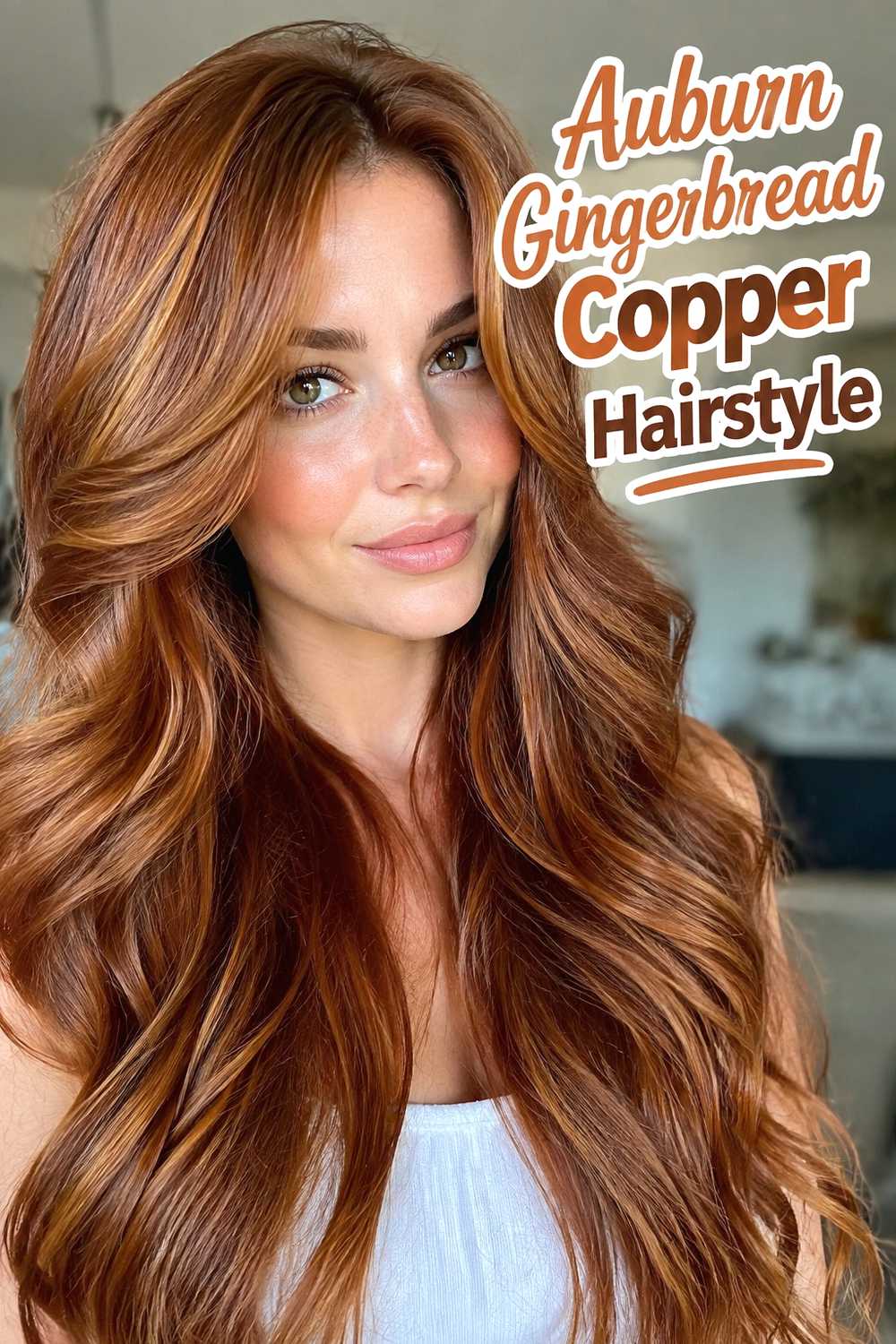 8. Auburn Gingerbread Copper Hairstyle