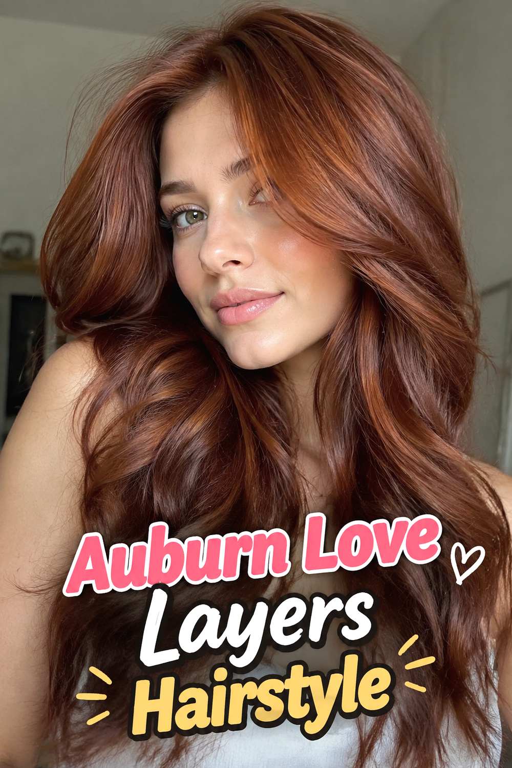 Auburn Love Layers Hairstyle