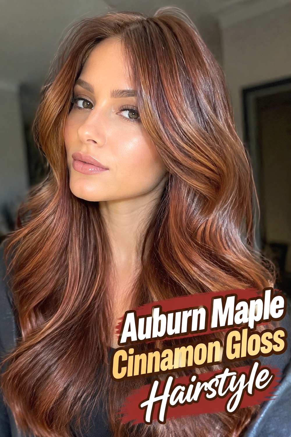 Auburn Maple Cinnamon Gloss Hairstyle