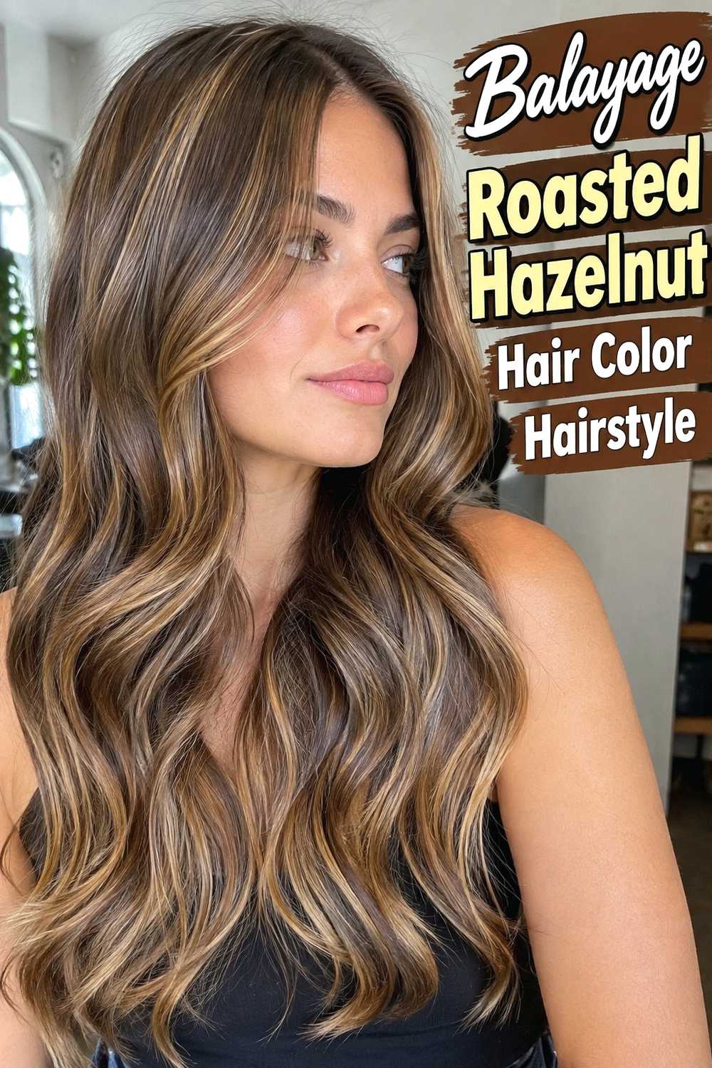 11. Balayage Roasted Hazelnut Hair Color Hairstyle