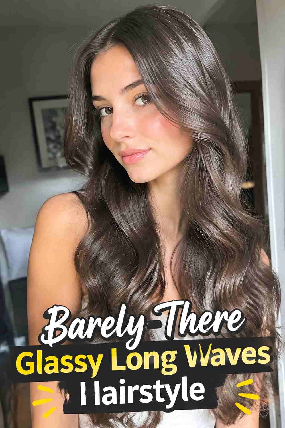 14. Barely There Glassy Long Waves Hairstyle