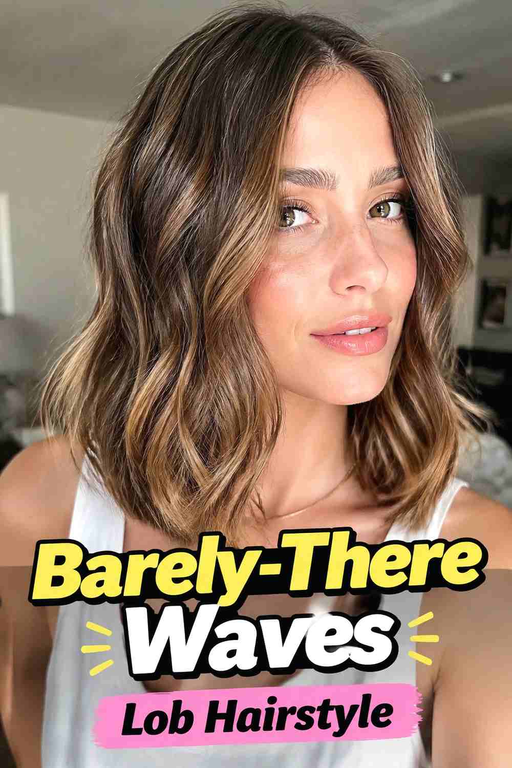 10. Barely There Waves Lob Hairstyle