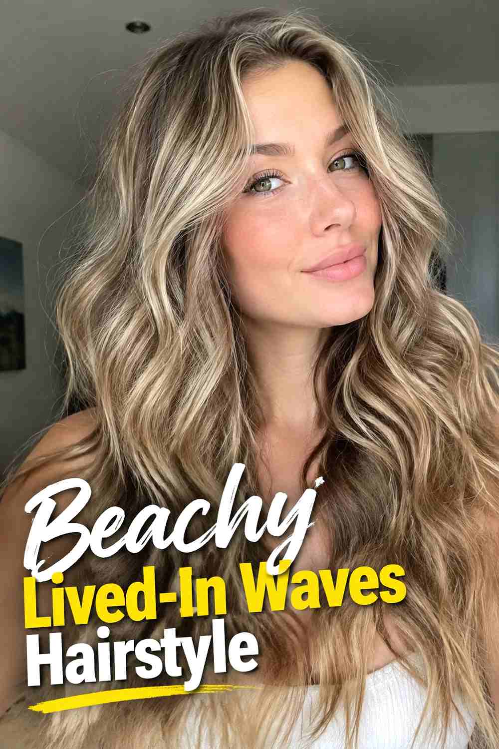 8. Beachy Lived In Waves Hairstyle