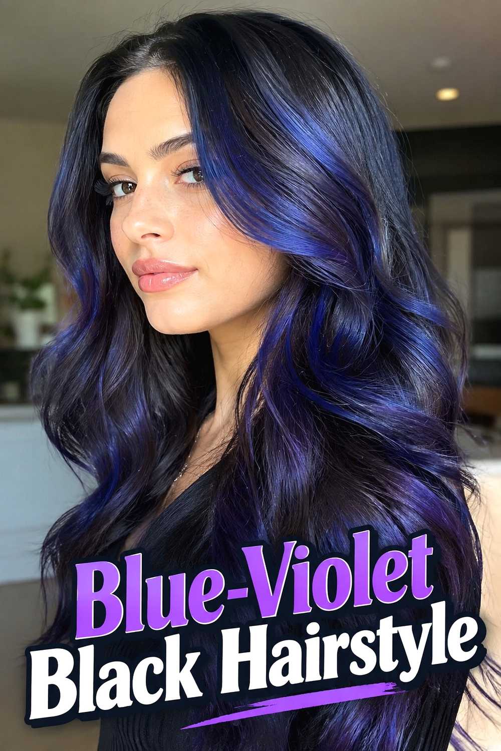 12. Blue Violet Black Hairstyle