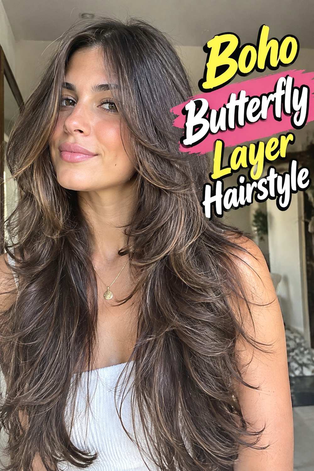 4. Boho Butterfly Layer Hairstyle