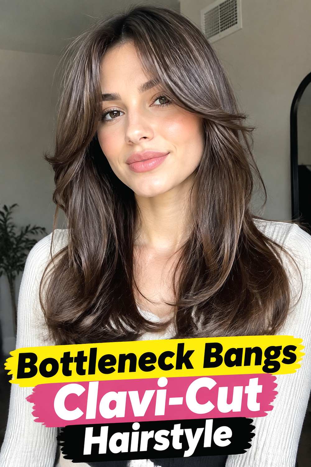 Bottleneck Bangs Clavi-Cut Hairstyle