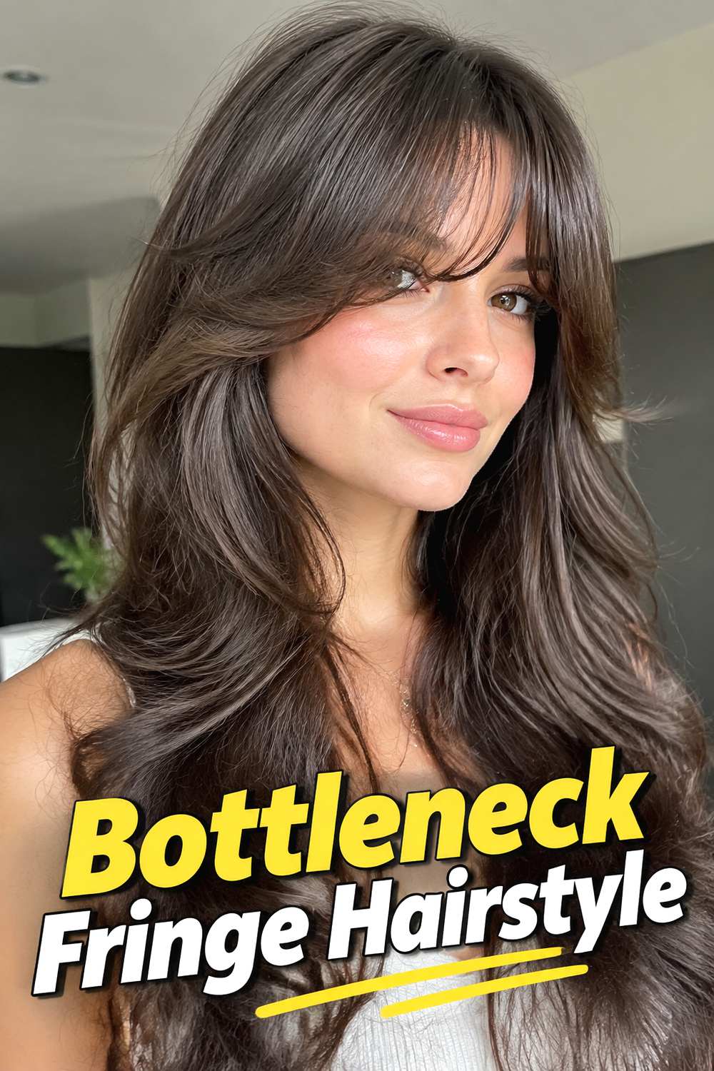 Bottleneck Fringe Hairstyle