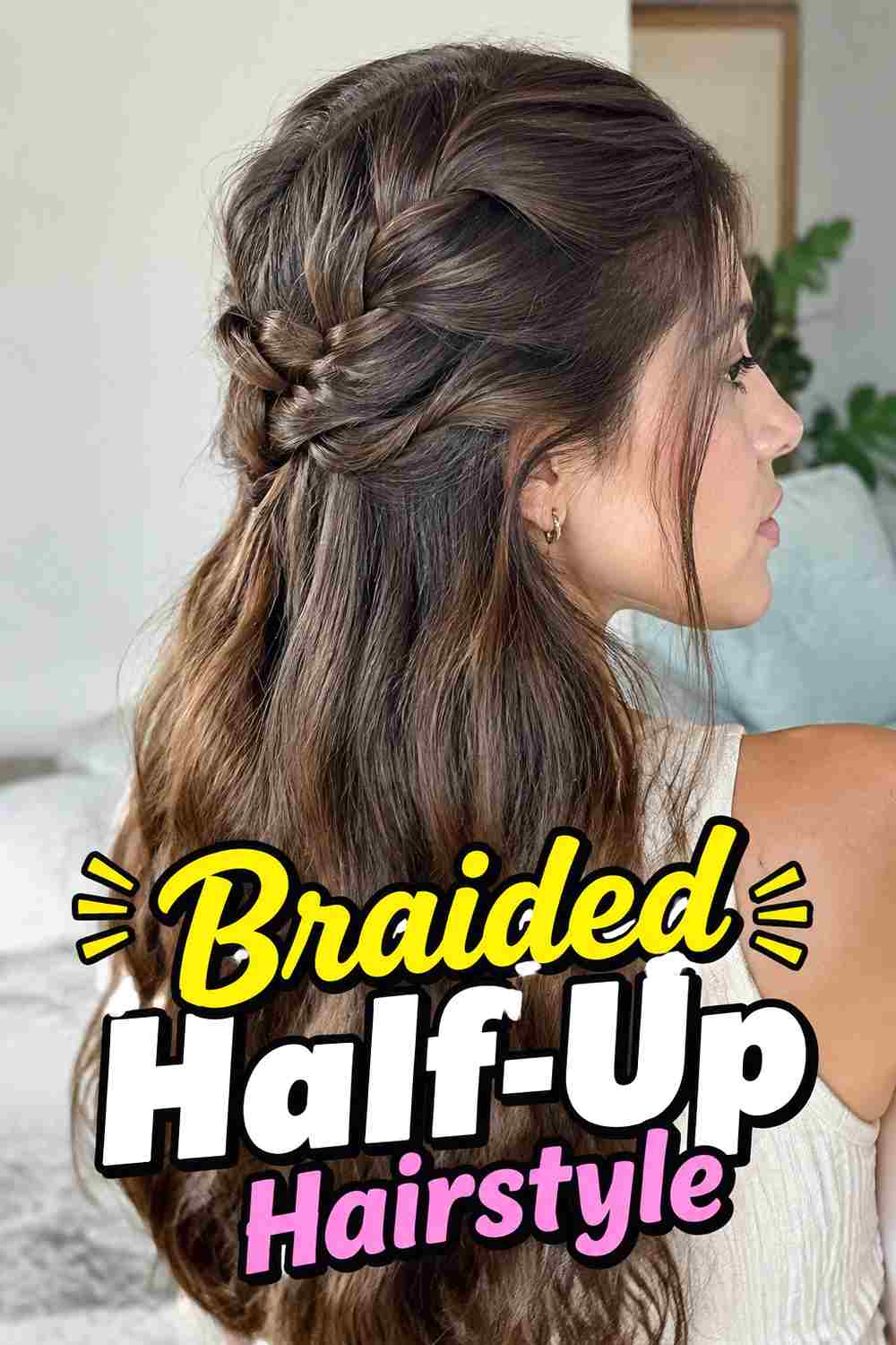 18. Braided Half Up Hairstyle