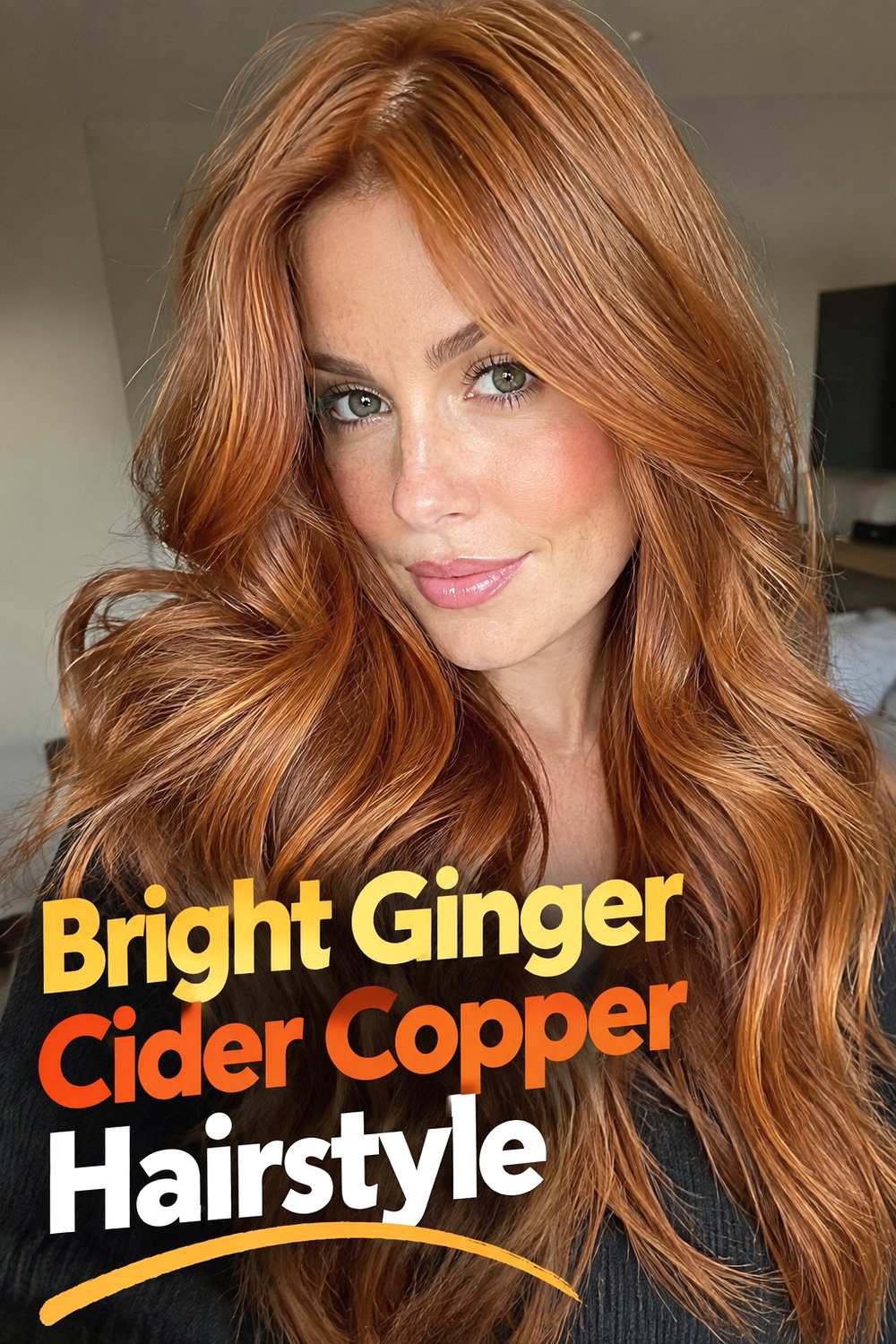 11. Bright Ginger Cider Copper Hairstyle