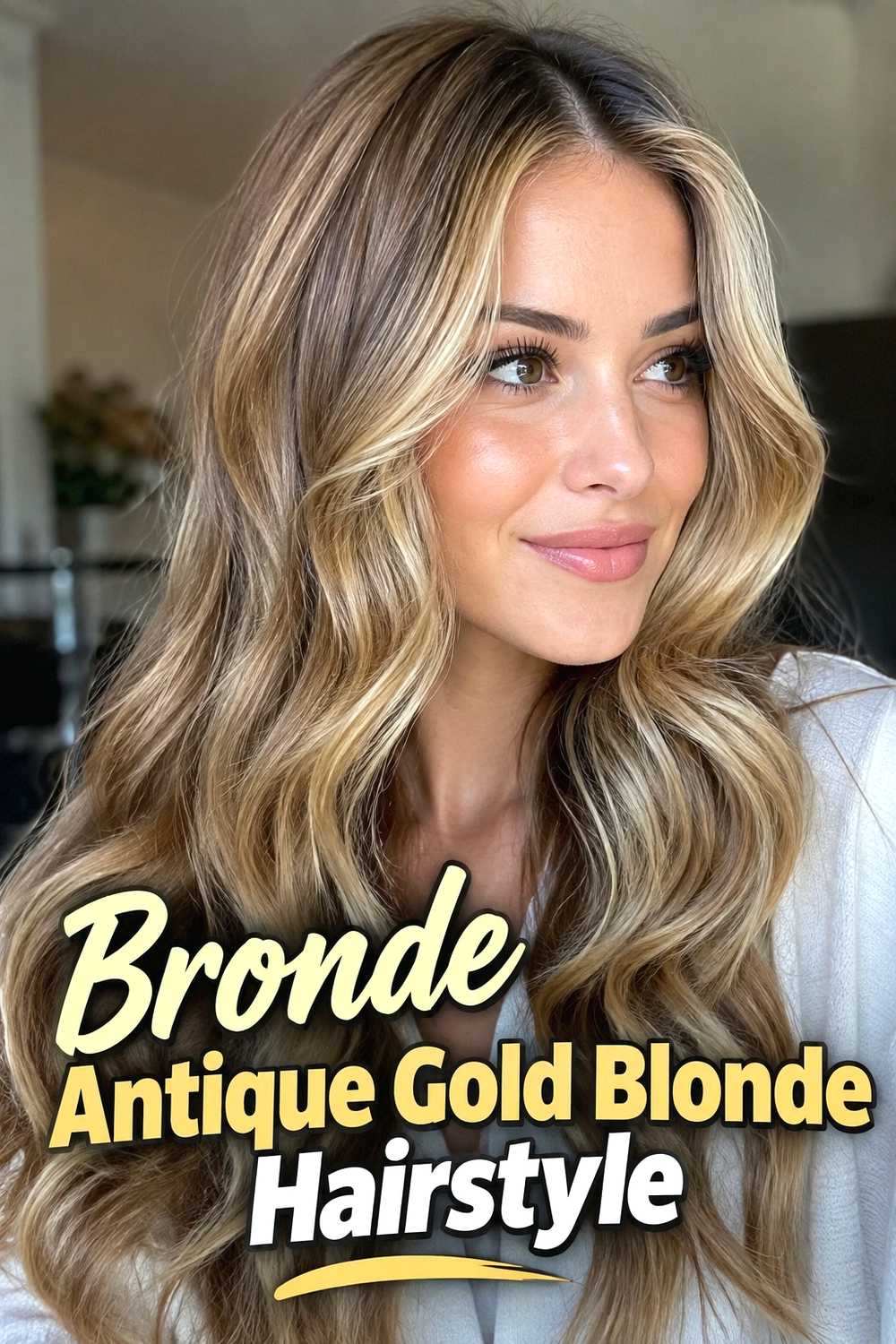 17. Bronde Antique Gold Blonde Hairstyle