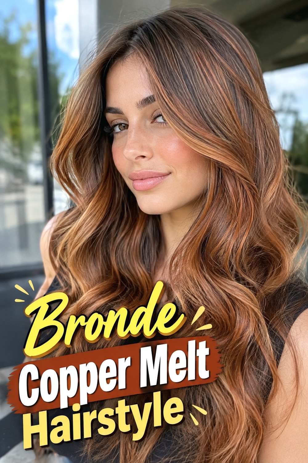 8. Bronde Copper Melt Hairstyle
