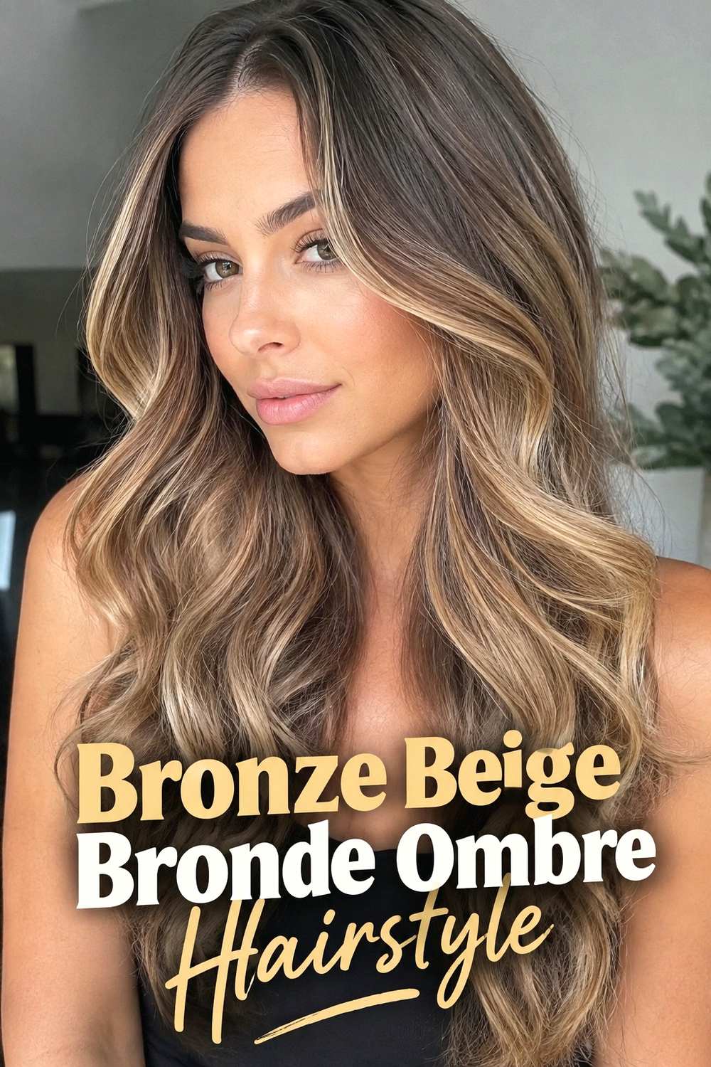 12. Bronze Beige Bronde Ombre Hairstyle