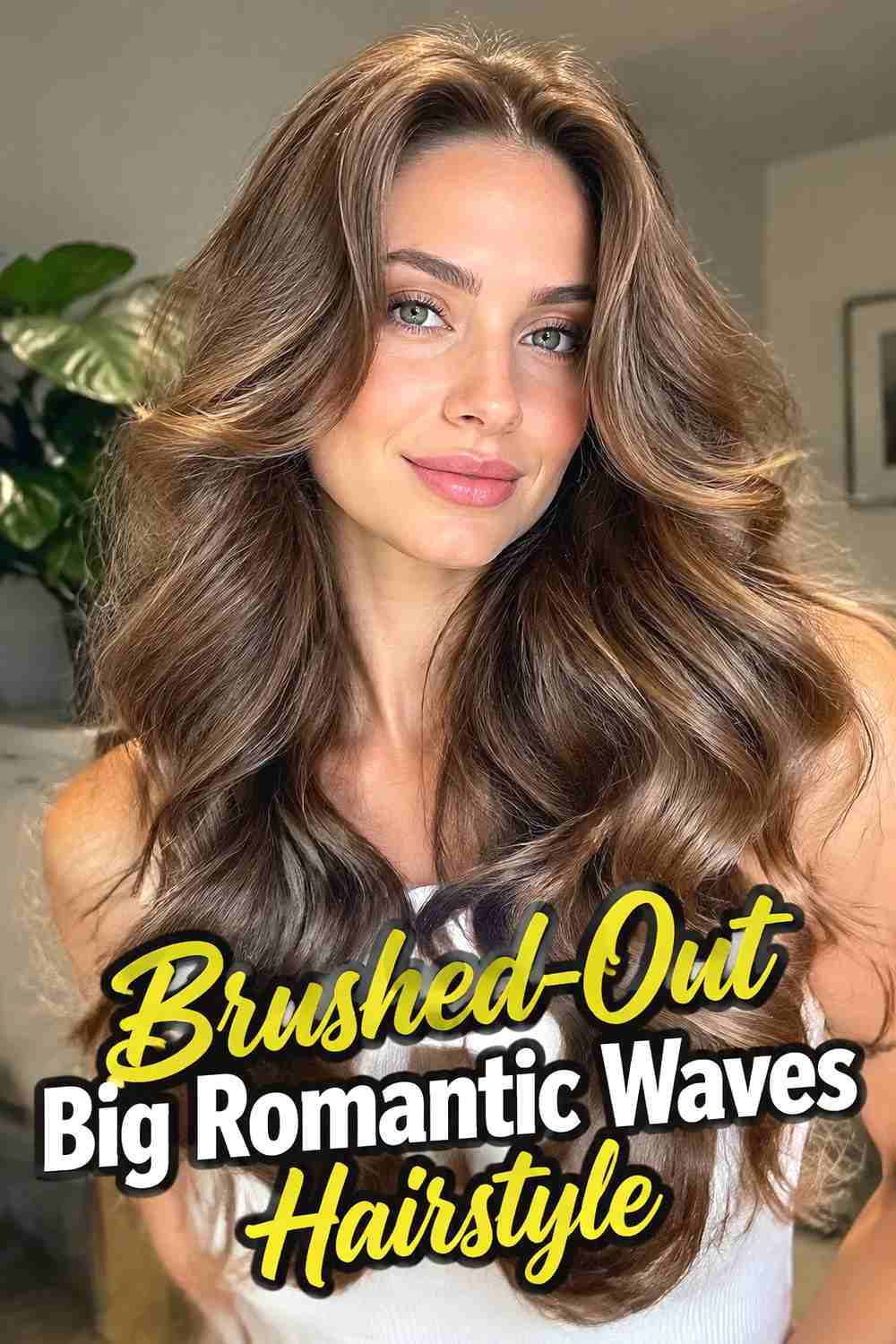 7. Brushed Out Big Romantic Waves Hairstyle