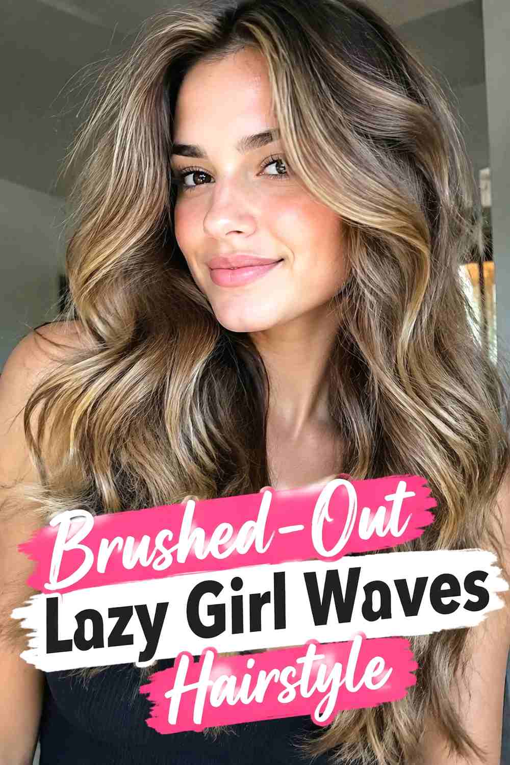 13. Brushed Out Lazy Girl Waves Hairstyle